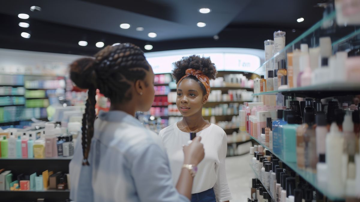 Shopping in store